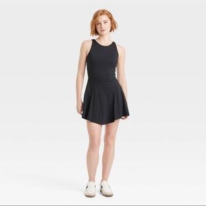 Women's Scallop Detail Active Dress - JoyLab Black L